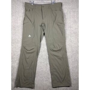 Eddie Bauer First Ascent Guide Pants Hiking Outdoor Stretch 38x33‎ Olive Green